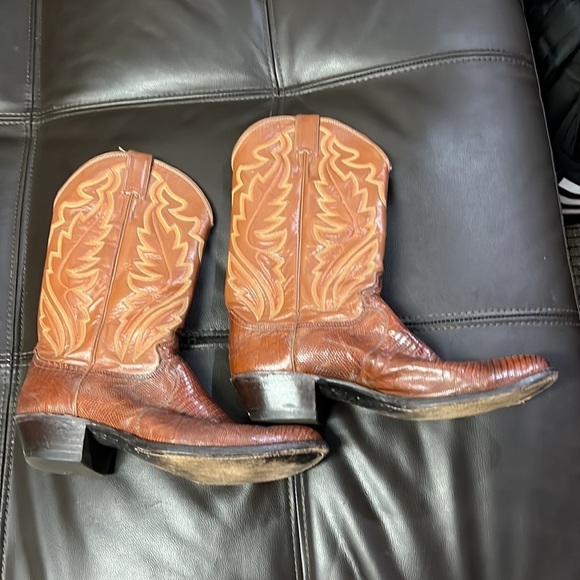 Mens Justin 11.5 Lizard hide  Custom Boots - Picture 2 of 10